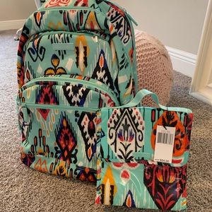 Vera Bradley backpack and lunch bag. Brand new
